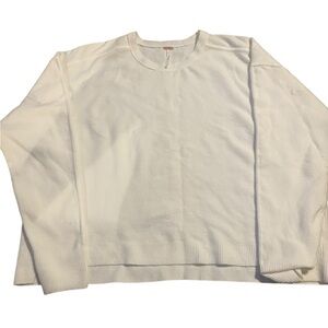 Free people White Women’s normcore minimalist crew neck oversized sweatwr-S